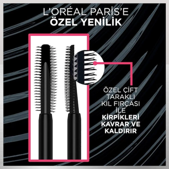 L'oréal Paris Telescopic Lift Extra Black Maskara - Resim 2