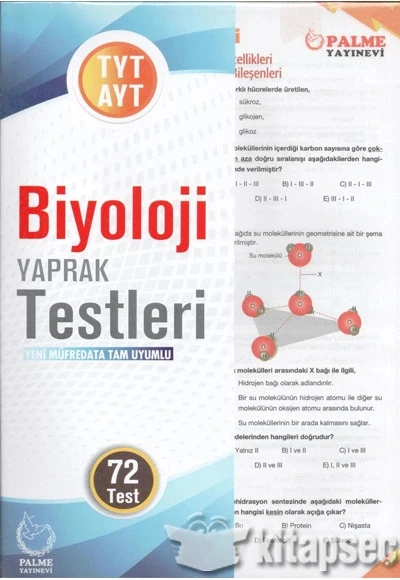 Palme Tyt Ayt Biyoloji Yaprak Test ürün görseli 1