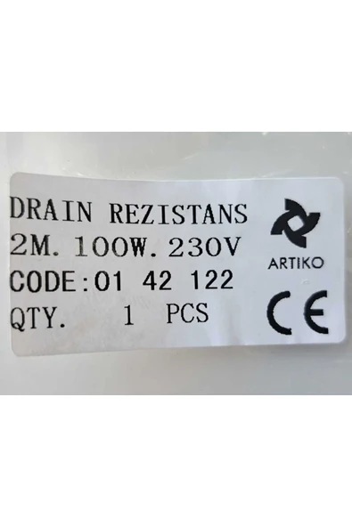 Kuluçka Rezistansı Silikon Drenaj Kablo 2 Metre 220V 100W - Resim 2