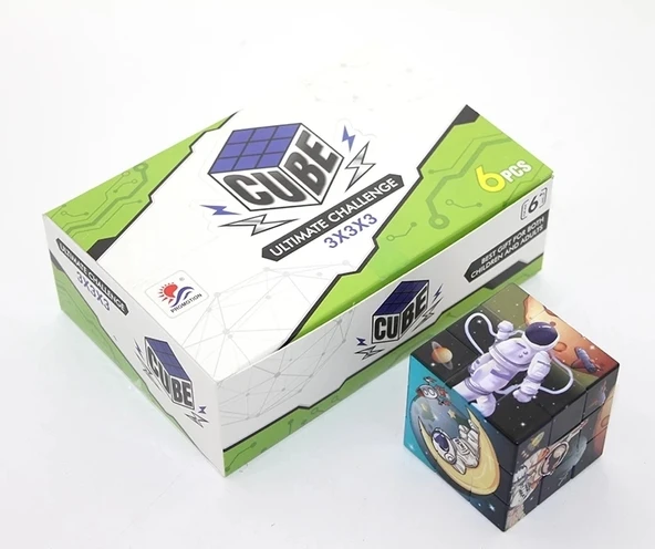 Uzay Temalı Küp Yapboz 8935 ürün görseli 1