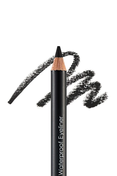 Flormar Mat Bitişli Suya Dayanıklı Göz Kalemi (SİYAH) - Waterproof Eyeliner - 101 Black Ice - 8690604109012 - Resim 3