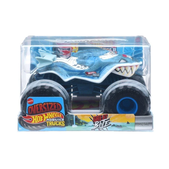 1:24 Hot Wheels Monster Trucks Araba GREAT BITE FYJ83 JCC89 - Resim 2