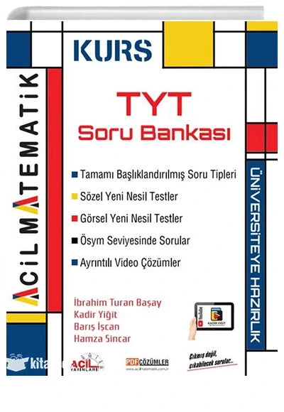 Acil Matematik Kurs Tyt Soru Bankası ürün görseli 1