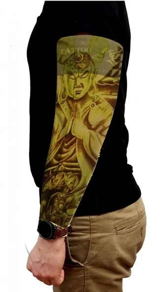 Çorap Dövme Giyilebilir Kol Bacak Dövmesi Likralı 2 Adet Model 4 ürün görseli 1