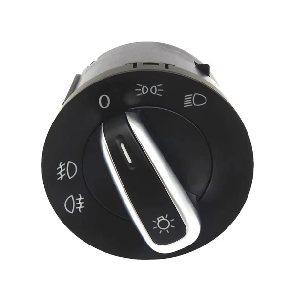 VOLKSWAGEN PASSAT FAR AÇMA KAPAMA DÜĞMESİ ANAHTARI 2005-2013 KROM ürün görseli 1