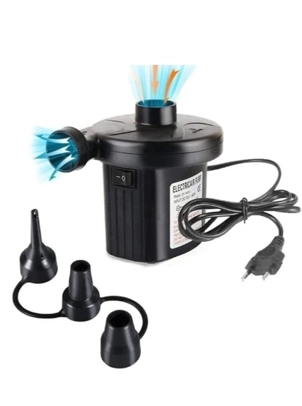 220v Priz Girişli Huz Bot Şişme Yatak Şişirme Pompası - Resim 2