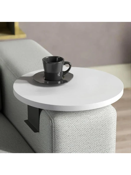 Yan Sehpa Ayarlanabilir Tepsi - BEYAZ ürün görseli 1