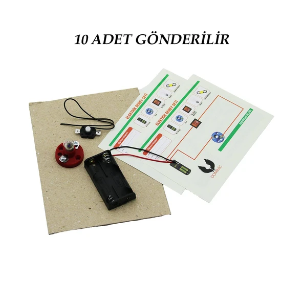 10 ADET ELEKTRİK DENEY SETİ (5314) - Resim 2
