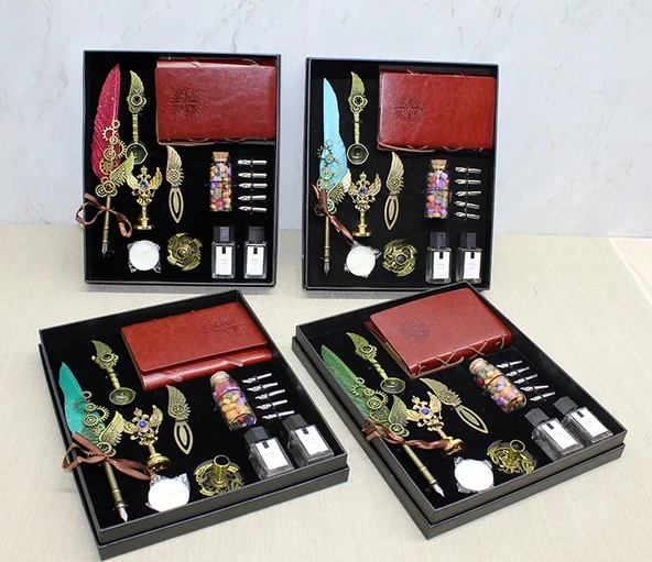 MDB Deri Defterli Divit Hokka Ve Mühür Seti Model 1 ürün görseli 1