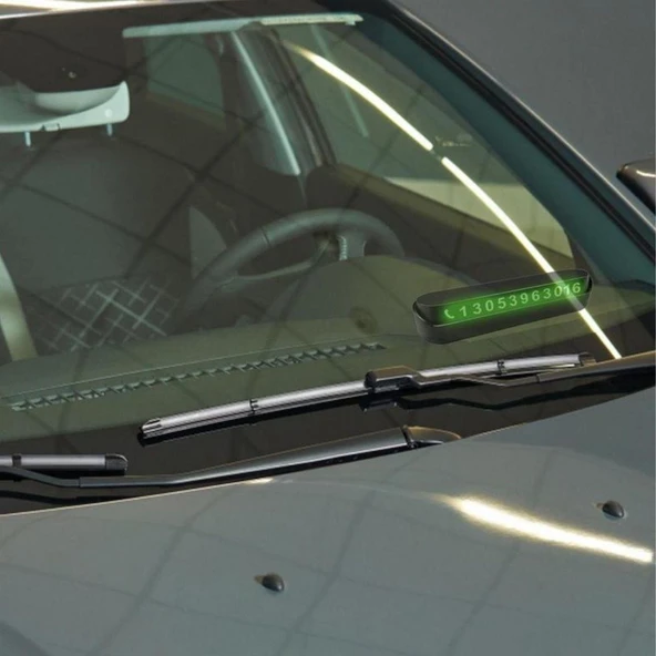 Pratik Fosforlu Telefon Numarası Yamzak İçin Araç İçi Oto Numaratör Numaralık (5314) - Resim 2