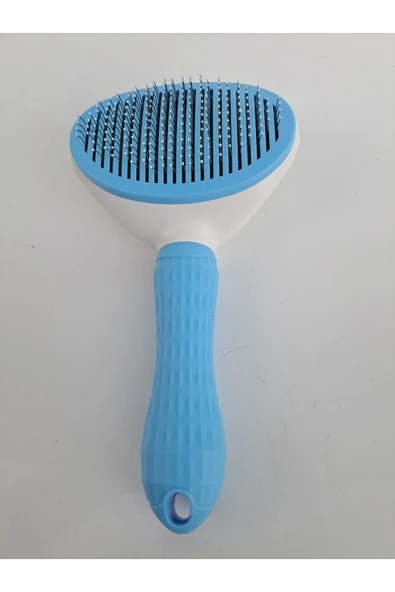 Otomatik Temizlenen Tuşlu Evcil Hayvan Fırçası Kedi Köpek Tüy Toplayıcı Tarak - Resim 3