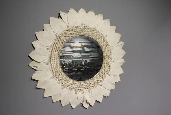 Makrome Duvar Aynası 3natural-11 ürün görseli 1