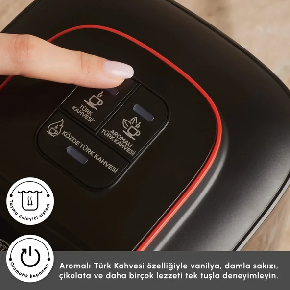 Karaca Hatır Neo Türk Kahve Makinesi Cranberry - Resim 5