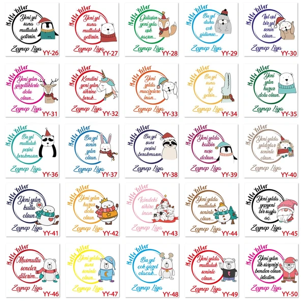 Kişiye Özel Yılbaşı Konservesi   El Yapımı Peluş Elf Hediye Seti (100 Model) - Resim 4