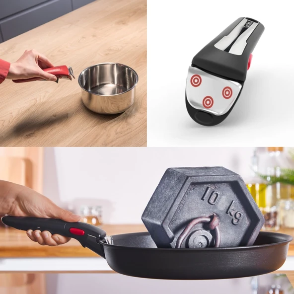 TEFAL Titanyum Ingenio Simple Cook 1x Küçük Set - 3 Parça - Resim 5
