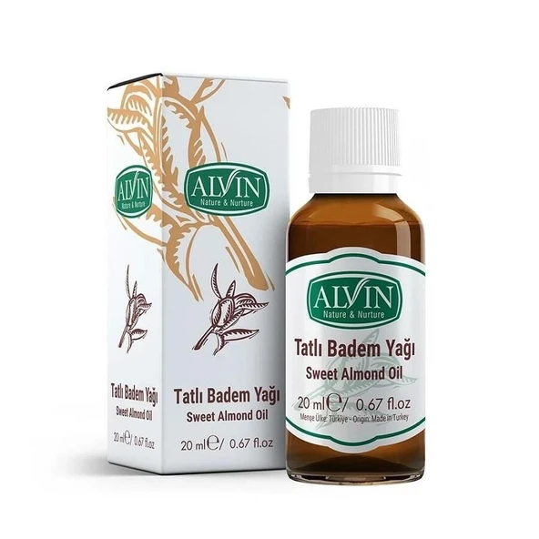 Alvin Tatlı Badem Yağı 20 ml (Soğuk Sıkım) ürün görseli