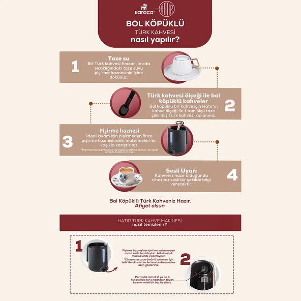 Karaca Hatır Plus Mod 5 In 1 Essential Kahve Makinesi Rosie Brown - Resim 6