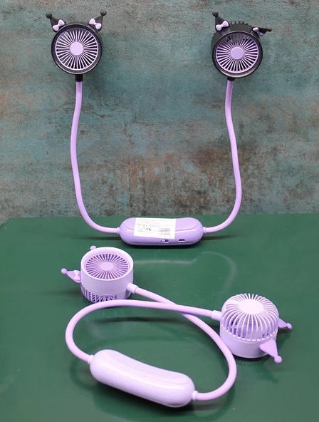 Kuromi Şarjlı Boyun Fanı Vantilatör 2 Kademeli Alk2689 ürün görseli 1