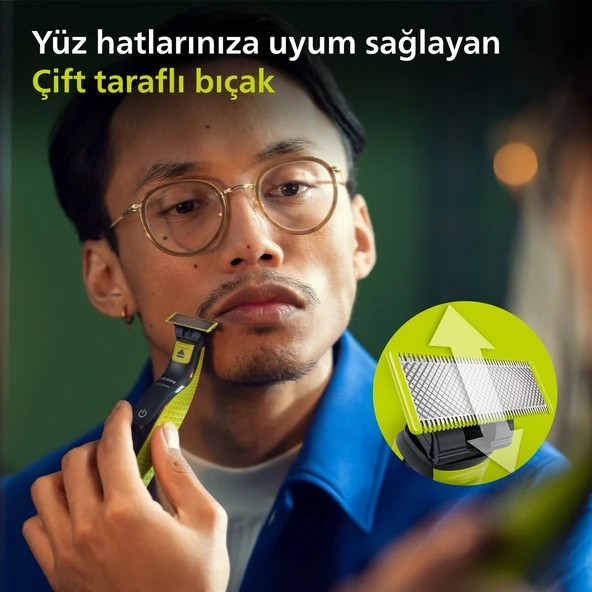 Philips QP2724/10 Oneblade Yüz Şekillendirici - Resim 10