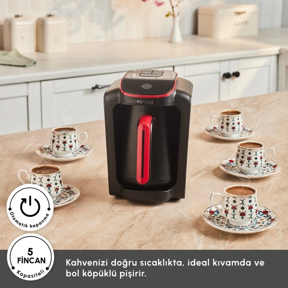 Karaca Hatır Neo Türk Kahve Makinesi Cranberry - Resim 4