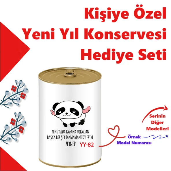 Kişiye Özel Sevimli Yılbaşı Sürpriz Hediye Kutusu  Sevgiliye, Ablaya, Kardeşe, Arkadaşa Sürpriz Konsept Hediye Seti - (100 Yeni Yıl Model) ürün görseli