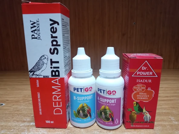 Paw Journey Kuş Sağlık Bakım Seti 4'lü ürün görseli 1