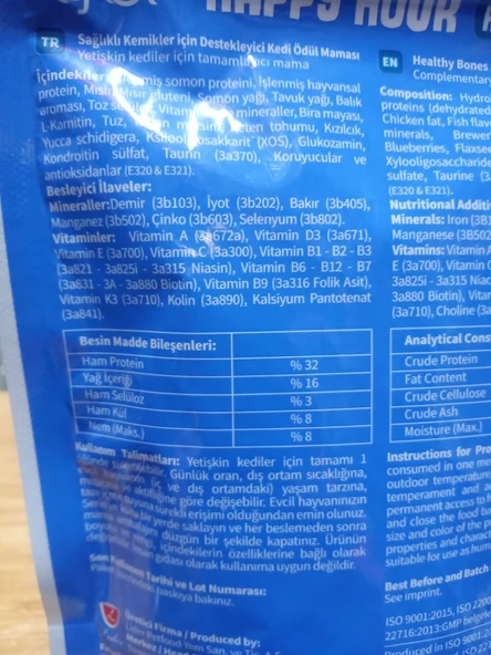 Reflex Happy Hour Kedi Ödülü Urinary Cocktail Calmness 60 Gram x 9 Paket - Resim 3