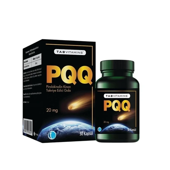 Tab Vitamins PQQ Pirolokinolin Kinon 20 Mg 30 Kapsül ürün görseli