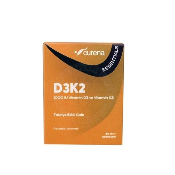 Curena ESSENTIALS D3+K2 Damla 20ml ürün görseli 1