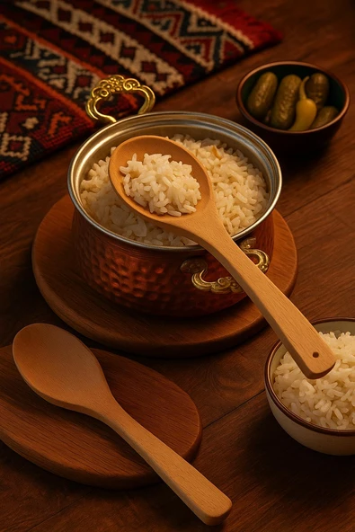 Ahşap Pilav Kaşığı 28 cm - Resim 3