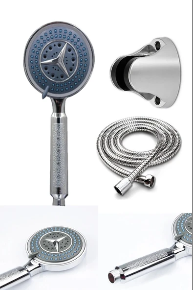 Fonksiyonlu Duş Başlığı Seti Başlık, Hortum Ve Mafsal Seti ürün görseli 1