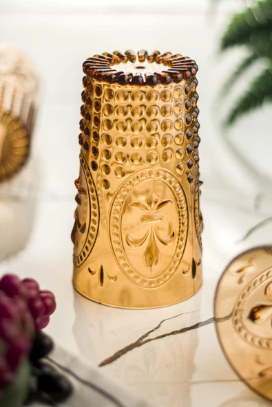 Akrilik Bal Tekli Uzun Bardak & Su Meşrubat Bardağı 750 ml ( Büyük Boy & Cam Değildir ) - Resim 3