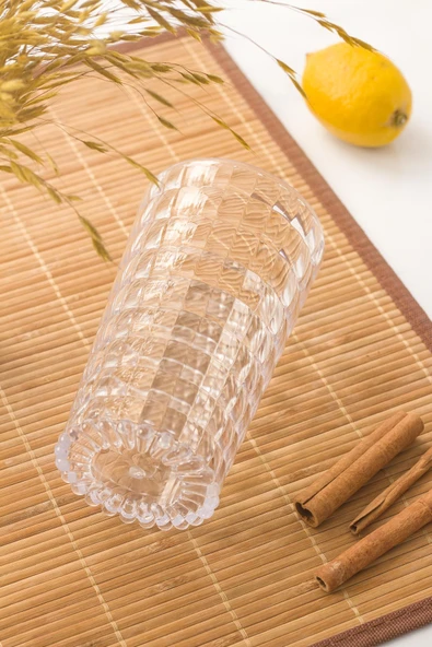 Allegra Şeffaf Bardak - 750 ml Tekli Akrilik Malzeme - Cam Değildir Kırılmaya Dayanıklı - Resim 3