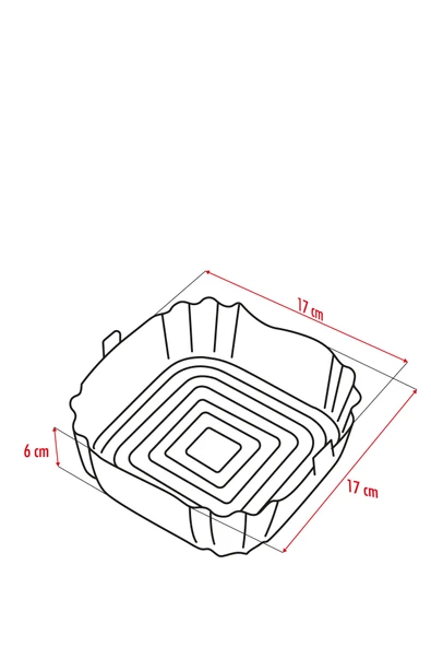 Bütün Airfryer'lere Uyumlu Krem Silikon Pişirme Kabı ürün görseli