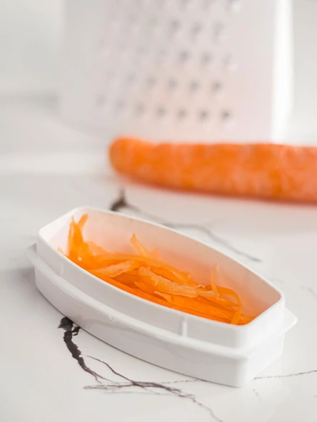 Akrilik Beyaz El Kesmeyen Hazneli Rende - Resim 5