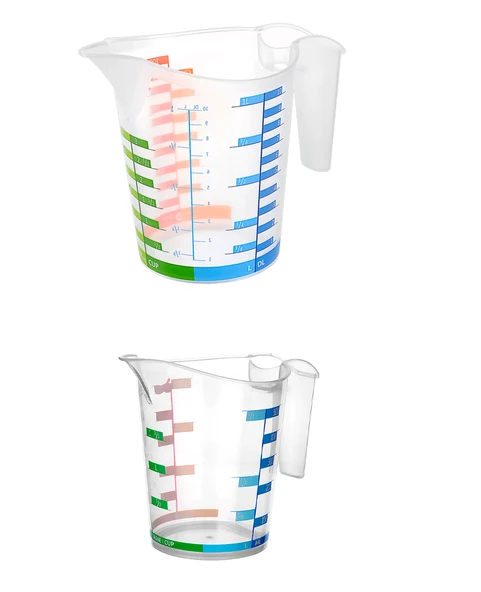 Ölçü Kabı Dereceli Renkli 1000 ML + 500 ML Set - Resim 4