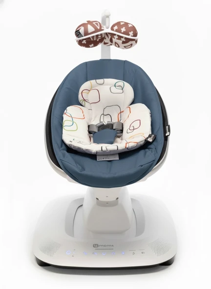 4moms Mamaroo 5.0 Elektrikli Ana Kucağı - Slate Blue + Yenidoğan Destek Pedi ürün görseli