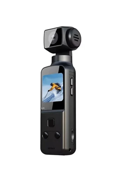 4k Ultra Hd 270° Döndürülebilir Su Geçirmez Wifi Vlog Spor Ve Aksiyon Kamerası - Resim 2