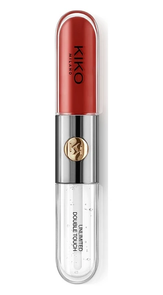 Kiko Likit Ruj Unlimited Double Touch 107 Cherry Red - Resim 3