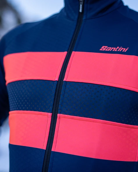 Santini COLORE BENGAL Erkek Kışlık Bisiklet Ceketi 2W50775COLORBENG - Resim 10