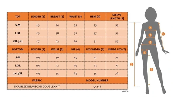 MDB Kadın Uzun Kollu Bisiklet Yaka Desenli Iki Iplik Bluz Ve Viskon Iki Iplik Pantolon Ikili Takım - Resim 4