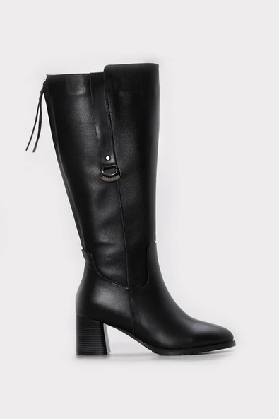 Hakiki Deri Kürklü  Kadın Klasik Çizme 064YZA858 ürün görseli