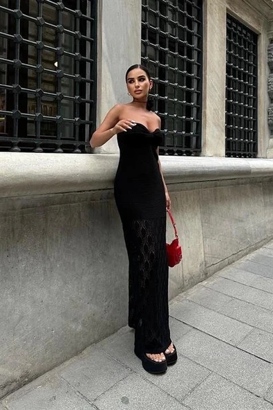 MDB Eudora Ajurlu StraplezElbise 2771 - Resim 5