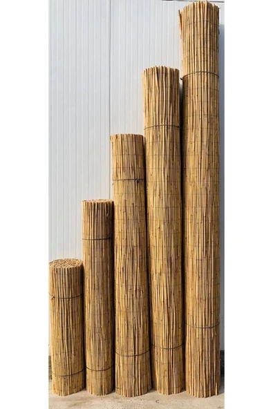 BİŞKİN 3m x 5m Ayonkaraisardan  TELLİ Doğal Bambu Kamış Çit,bahçe Çiti,balon Çiti,hasır Çit, Gölgelik ürün görseli 1