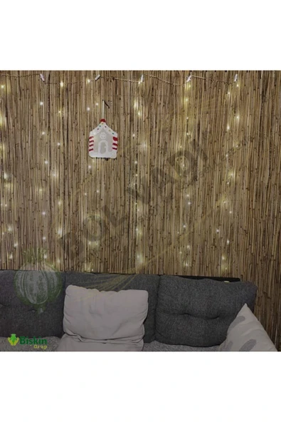 BİŞKİN Doğal Kamış Hasır Çit 1 Metre x 1 Metre Balkon Çiti, Hasır Bambu Çit, Bahçe Çiti ve Gölgelik - Resim 6