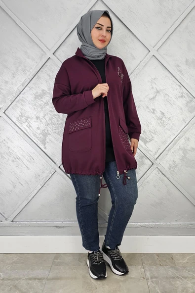 KADIN DİKME VE TAŞ DETAYLI TESETTÜR GİY ÇIK ürün görseli
