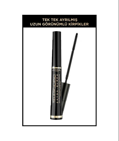 L'Oreal Paris Telescopic Carbon Black Maskara Siyah ürün görseli