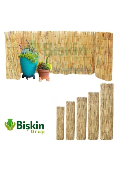 Bolvadi 160CM Yükseklik X 250CM Genişlik Doğal Bambu Kamış Hasır Çit Dekoratif Bahçe Balkon ve Duvar Çiti . - Resim 3
