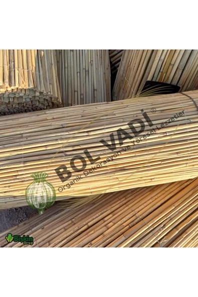 BİŞKİN BOL VADİ 2X2.5 DOĞAL HASIR KAMIŞ BAMBU yükseklik iki genişlik iki buçuk - Resim 3