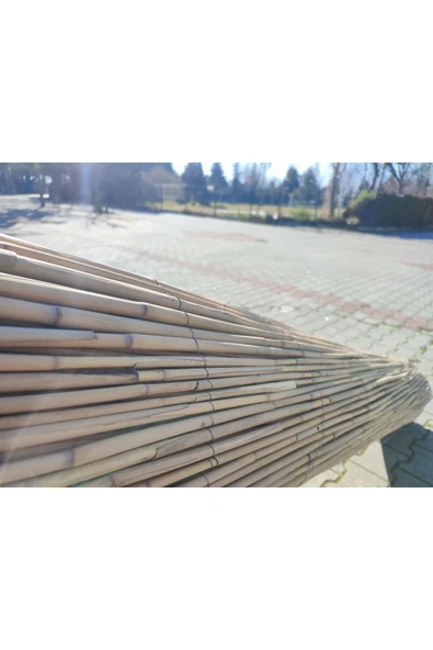 BİŞKİN 2x5 Telli Kamış Bambu Çit , Hasır Gölgelik,Balkon ve Bahçe Çiti - Resim 5
